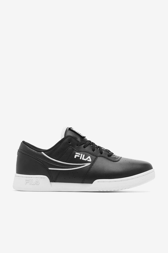 Fila Trainers Mens Black/White Original Fitness - Ireland 31089-YGRZ